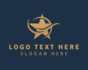 Entertainment - Golden Star Agency logo design