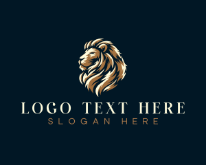 Venture Capital - Luxury Regal Lion logo design