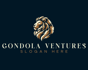 Luxury Regal Lion logo design