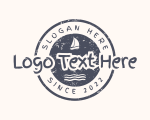 Sail - Nautical Boat Waves logo design