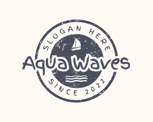 Nautical Boat Waves logo design