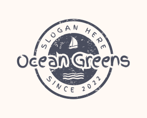 Nautical Boat Waves logo design