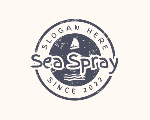 Nautical Boat Waves logo design