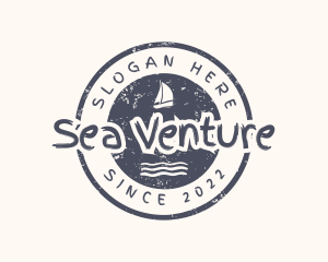 Nautical Boat Waves logo design