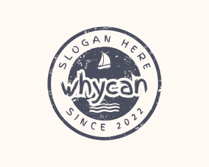 Grunge - Nautical Boat Waves logo design