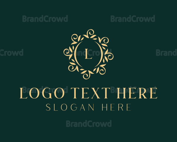 Elegant Floral Hotel Logo
