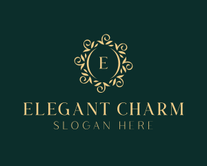 Elegant Floral Hotel logo design