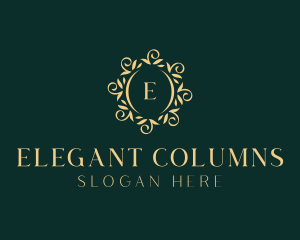 Elegant Floral Hotel logo design