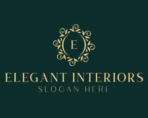 Elegant Floral Hotel logo design