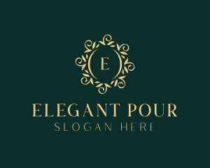 Elegant Floral Hotel logo design