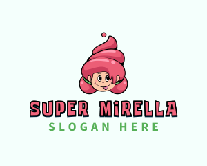  Sweet Ice Cream Girl Logo