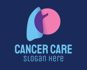 Cancer - Respiratory Lung Organ logo design