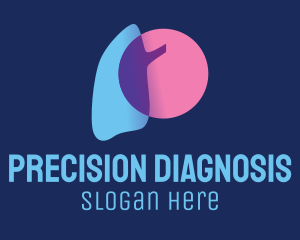 Diagnosis - Respiratory Lung Organ logo design