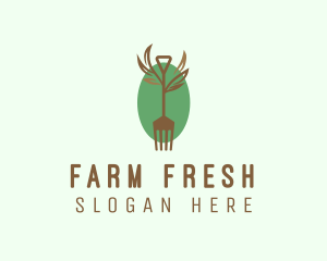 Organic Farm Fork  logo design