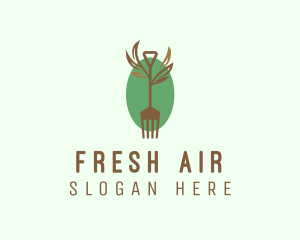 Organic Farm Fork  logo design