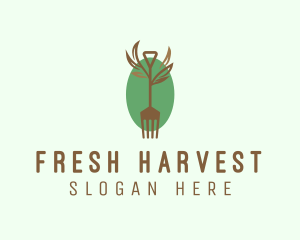 Farm To Table - Organic Farm Fork logo design