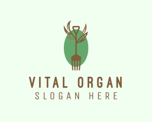 Organic Farm Fork  logo design