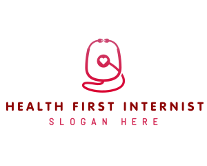 Stethoscope Health Doctor logo design