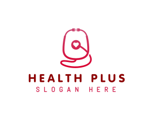 Stethoscope Health Doctor logo design