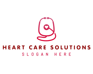 Stethoscope Health Doctor logo design