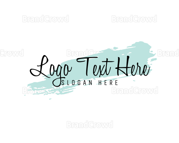 Watercolor Apparel Brush Logo