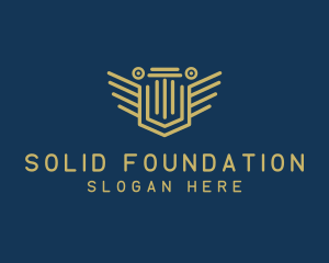 Pillar - Pillar Column Shield logo design