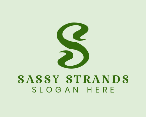 Plant Letter S  logo design