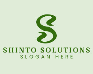 Plant Letter S  logo design