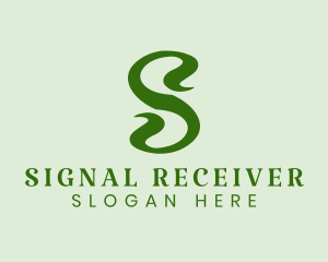 Plant Letter S  logo design