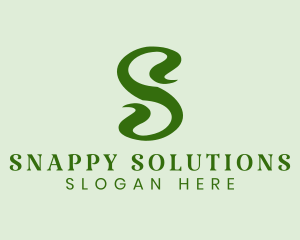 Plant Letter S  logo design