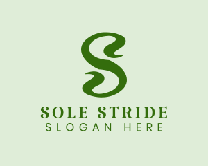 Plant Letter S  logo design