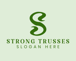 Plant Letter S  logo design