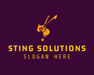 Sting - Bee Sting Bomb logo design