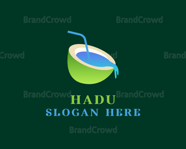 Coconut Water Juice Logo