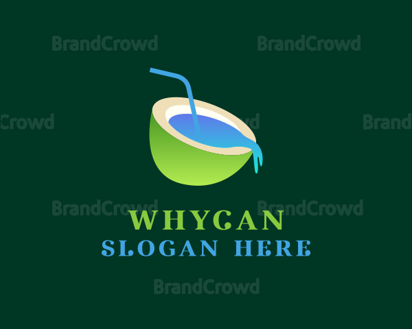 Coconut Water Juice Logo