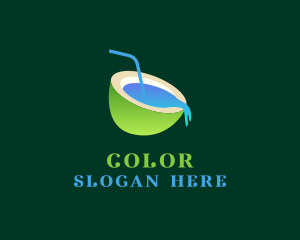 Tropical - Coconut Water Juice logo design