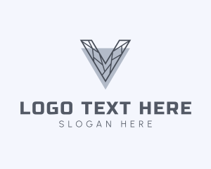 Technician - Generic Tech Letter V logo design