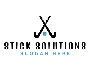 Stick - Hockey Stick Homes logo design