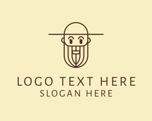 Smiley - Old Man Farmer logo design