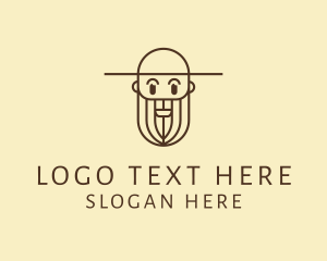 Smile - Old Man Farmer logo design