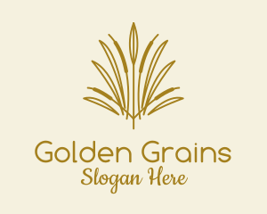 Grains - Dried Flower Arrangement logo design