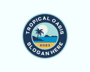 Island Beach Resort logo design