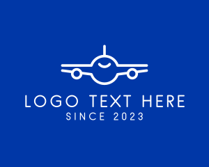 Air Force - Minimalist Airplane Travel logo design