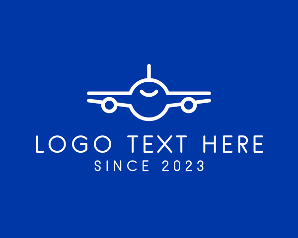 Tour - Minimalist Airplane Travel logo design