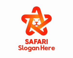 Orange Star Lion  Logo