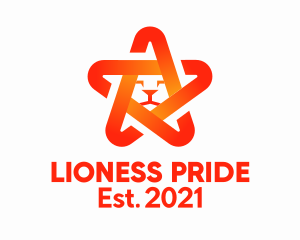 Orange Star Lion  logo design