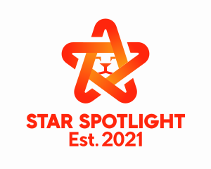 Orange Star Lion  logo design