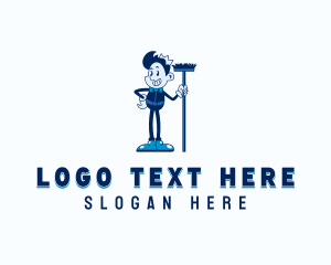 Clean - Sanitation Janitor Cleaning logo design