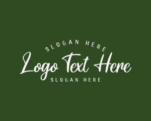 Retro Cursive Business Logo