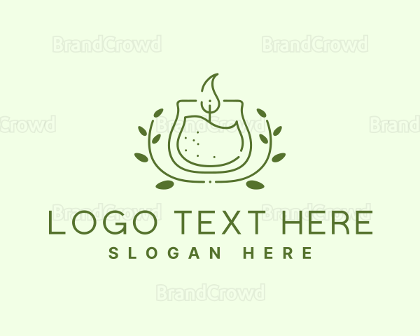Relaxation Plant Candle Logo